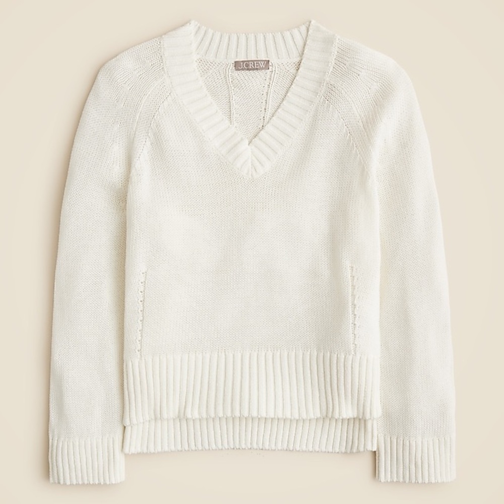 NWT j crew heritage cotton sweater - size XS